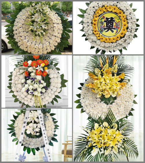 湖北黄冈市黄梅县濯港镇胡牌村花圈速递