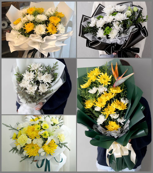 湖北黄冈市黄梅县濯港镇胡牌村白事花束代送
